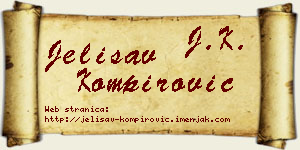 Jelisav Kompirović vizit kartica